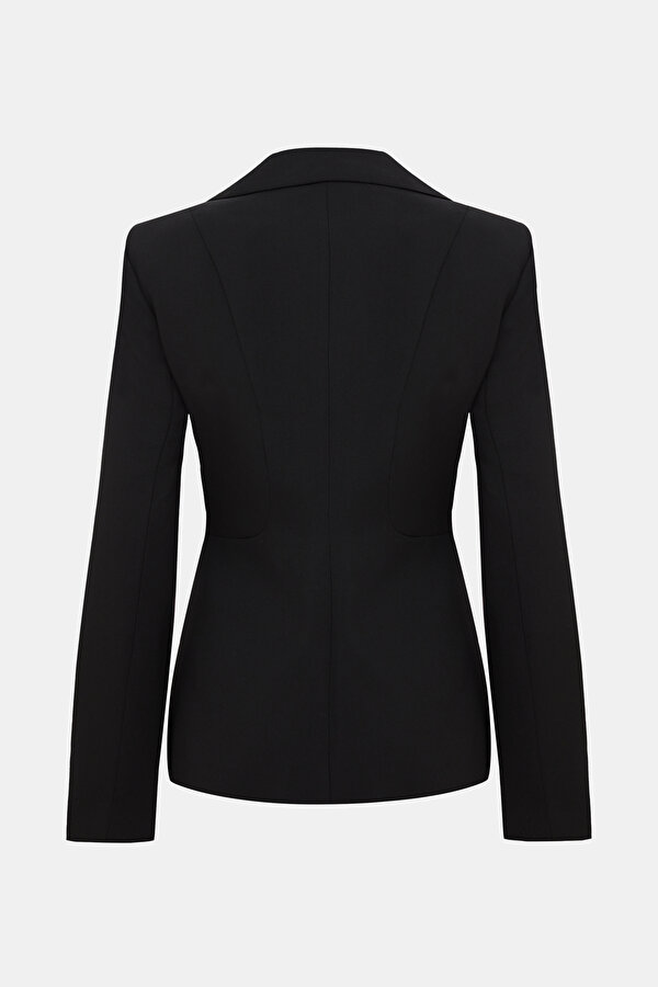 BLACK BUTTONED JACKET 2
