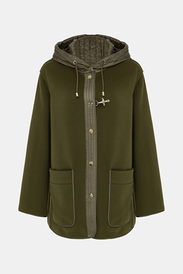 KHAKİ WOOL REEFER JACKET