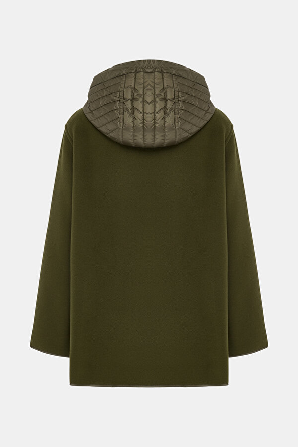 KHAKİ WOOL REEFER JACKET 2