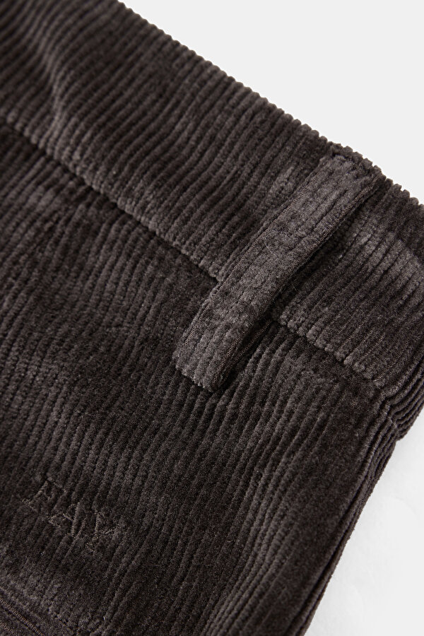DARK BROWN STRAIGHT CUT TROUSERS 6