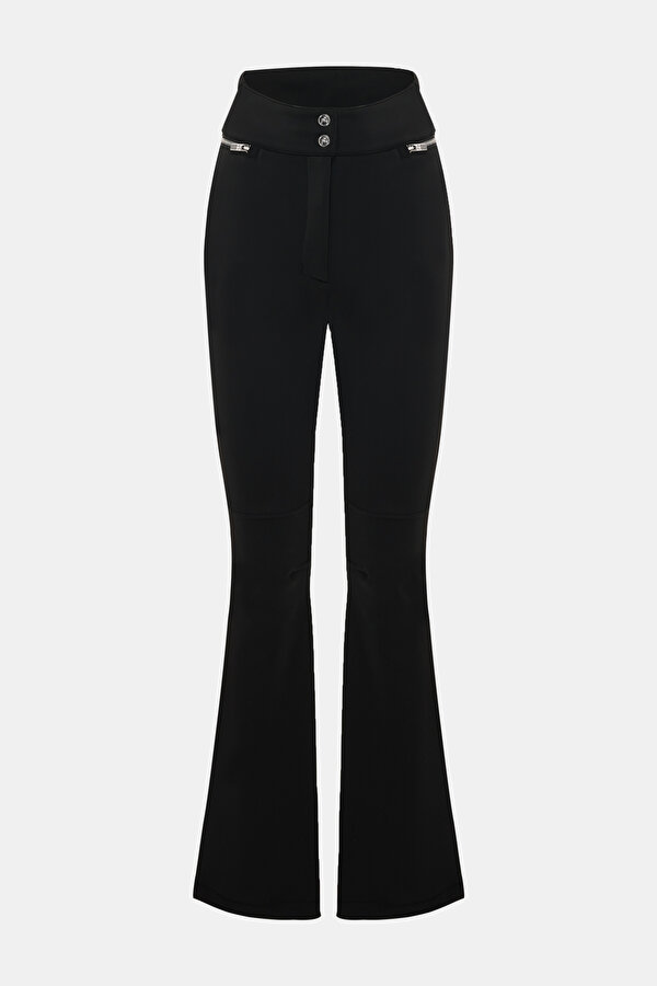 BLACK WIDE LEG TROUSERS