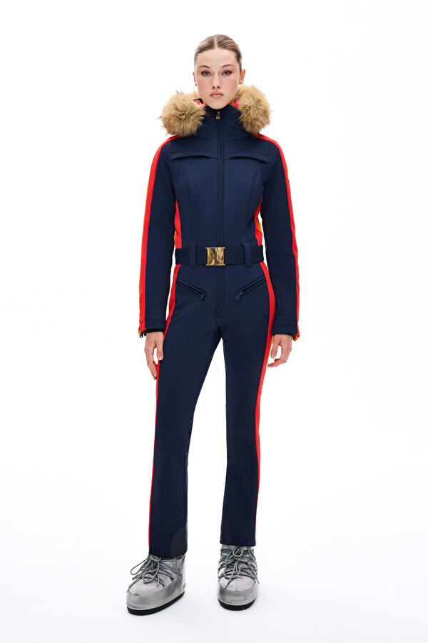 MULTICOLOR BELTED JUMPSUIT