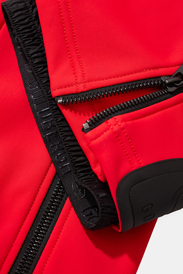RED STRAIGHT CUT TROUSERS 6