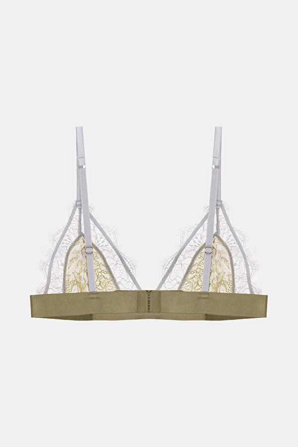 KHAKI LACY BRA 2