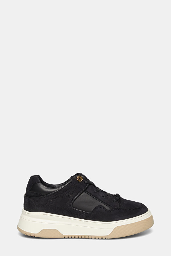 BLACK MONOGRAM LEATHER SHOE