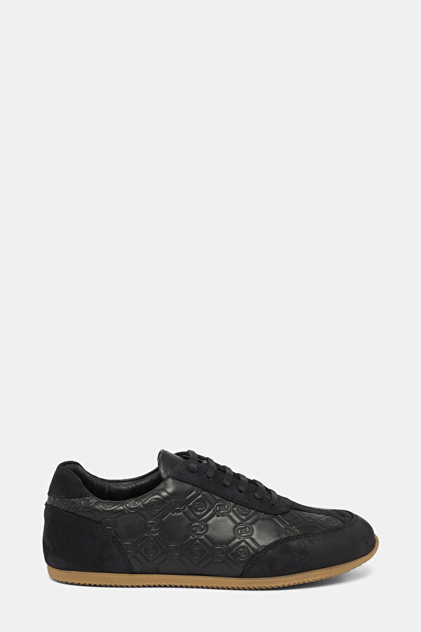 BLACK MONOGRAM LEATHER SHOE