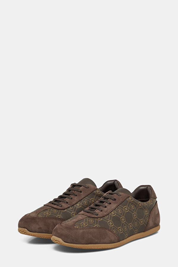 BEIGE MONOGRAM LEATHER SHOE 2