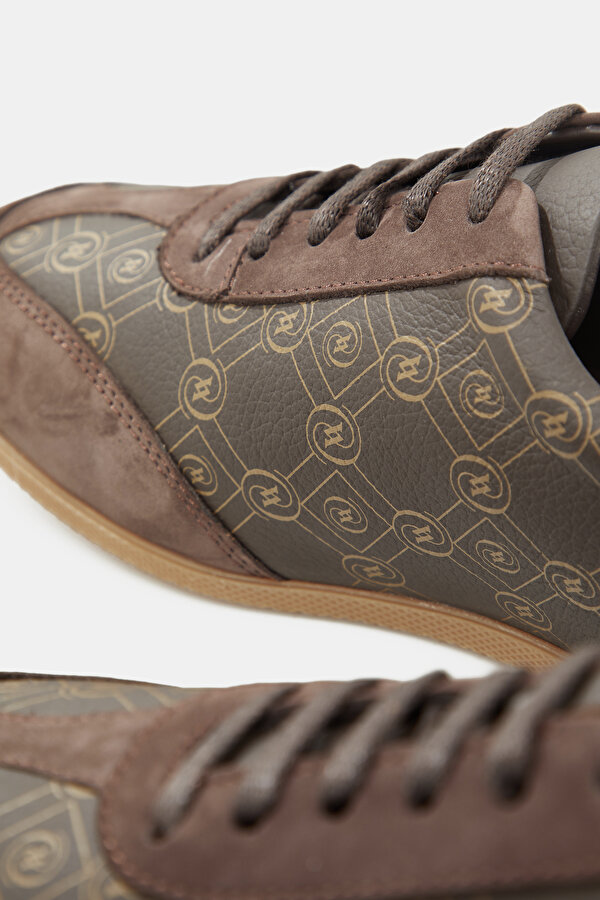BEIGE MONOGRAM LEATHER SHOE 6