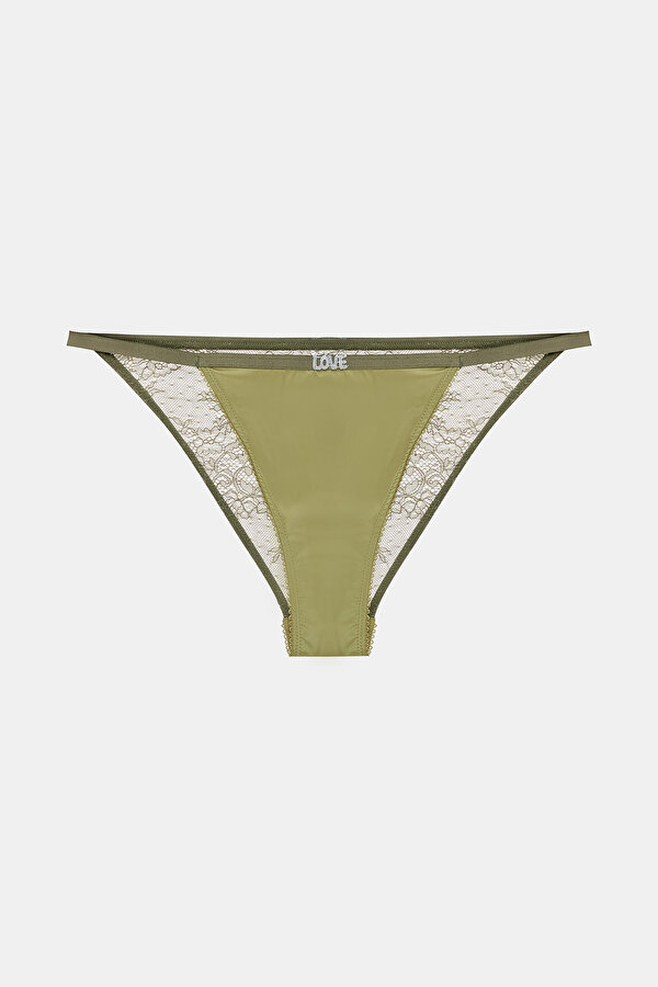 KHAKI LACY PANTIES