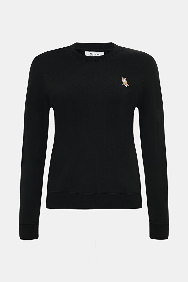 BLACK BICYCLE COLLAR SWEATSHIRT