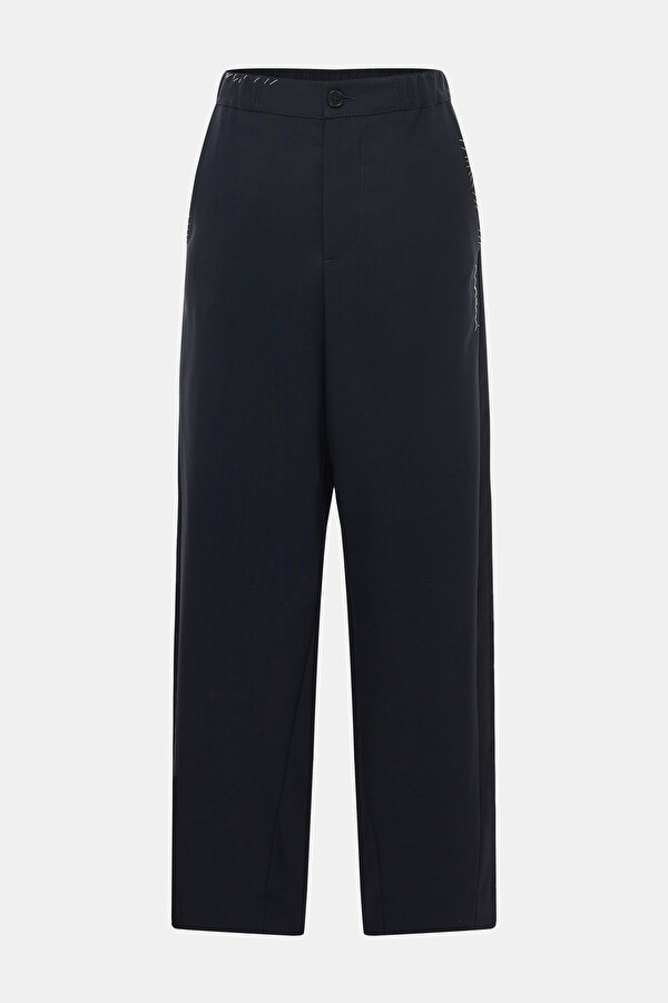 NAVY BLUE WOOL TROUSERS