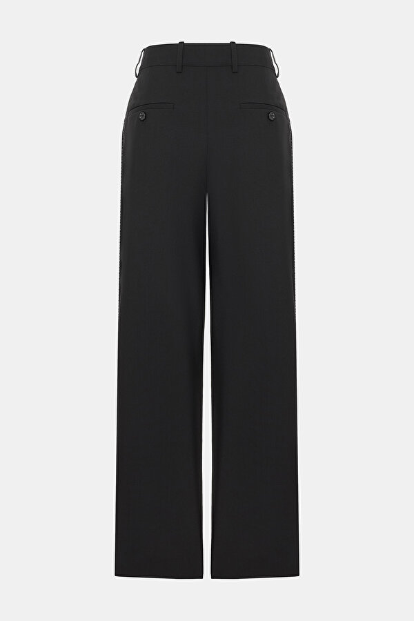 BLACK WOOL TROUSERS 2