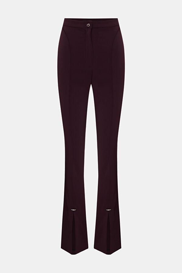 MAROON VİSCOSE TROUSERS