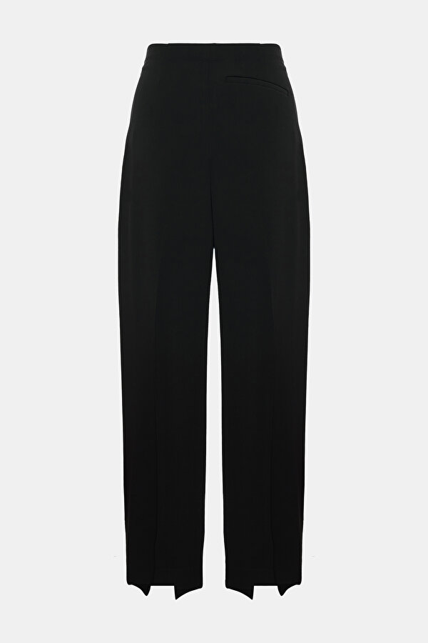 BLACK VISCOSE TROUSERS 2
