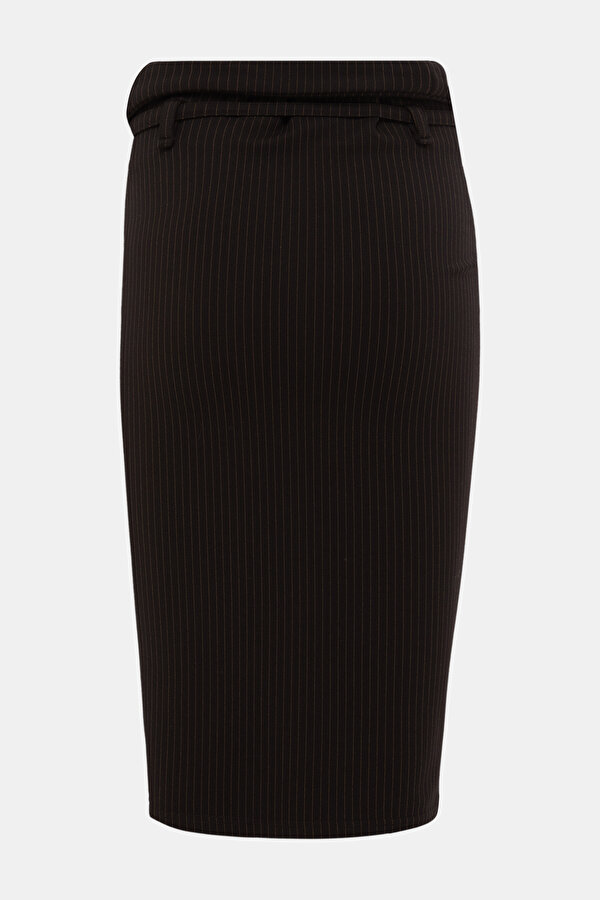BLACK VISCOSE SKIRT 2