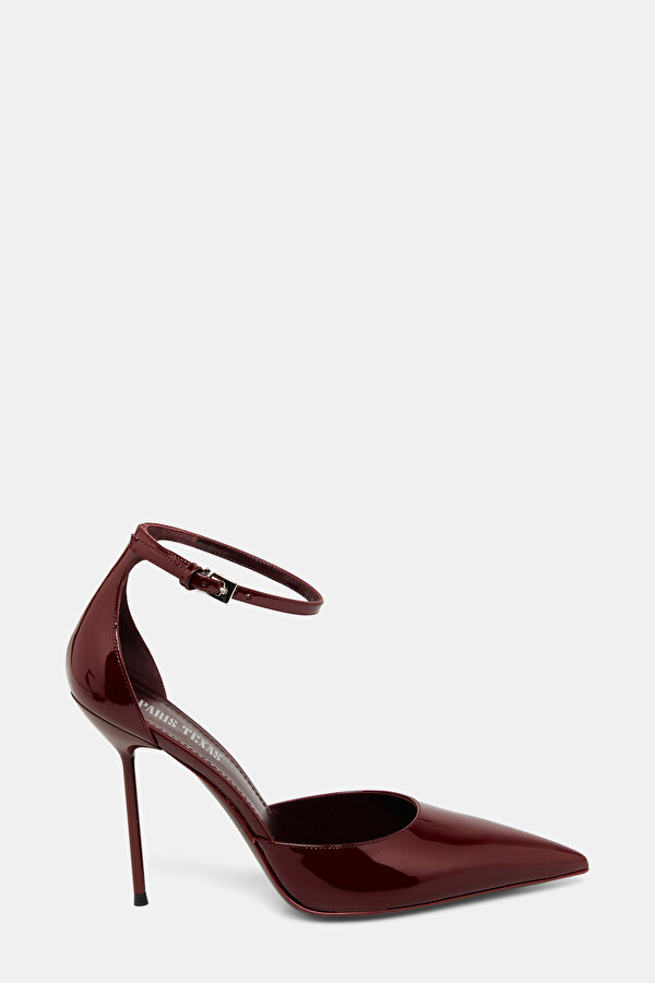 RED BROWN PATENT LEATHER SHOES