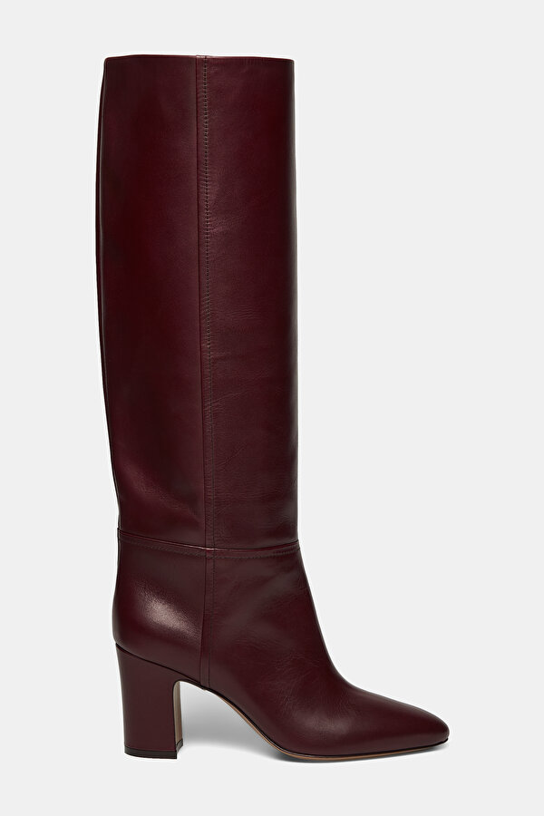RED BROWN LEATHER BOOT