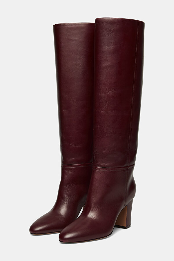 RED BROWN LEATHER BOOT 2