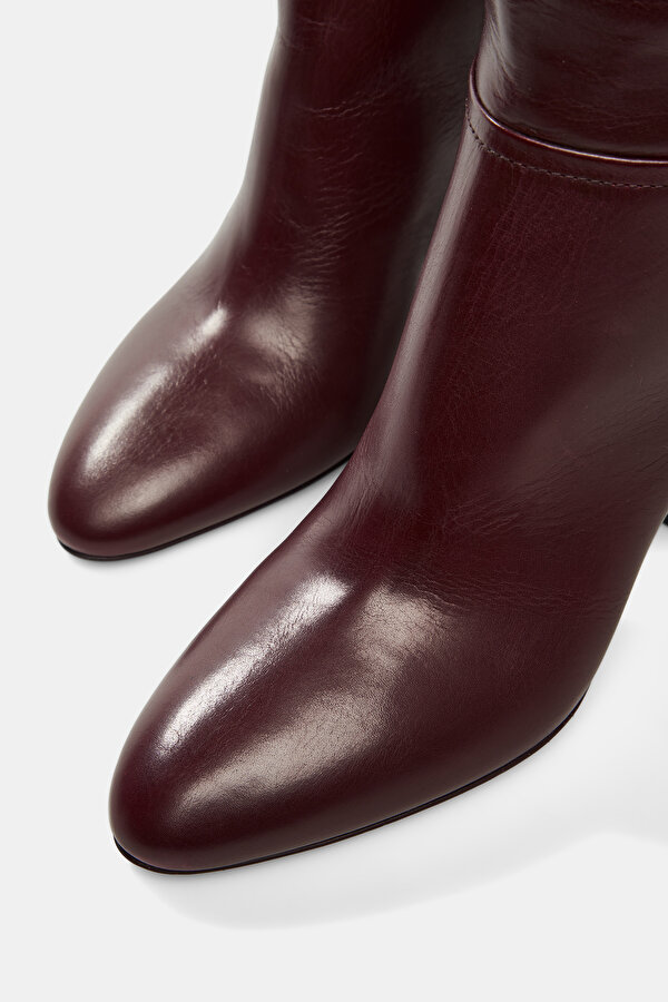RED BROWN LEATHER BOOT 6