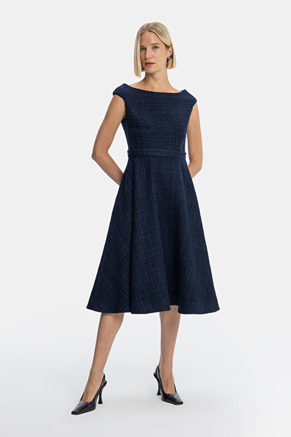NAVY BLUE SLEEVELESS DRESS 6