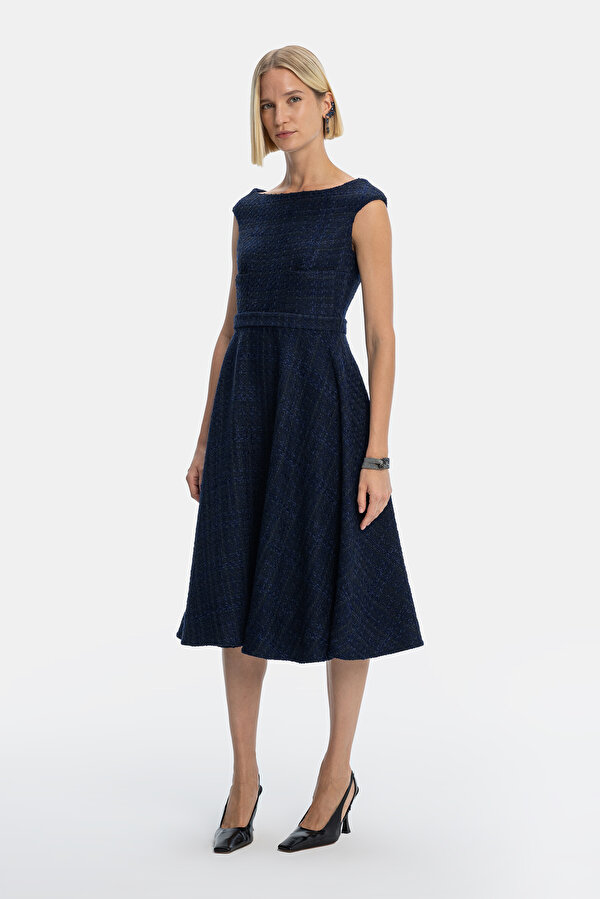 NAVY BLUE SLEEVELESS DRESS 7