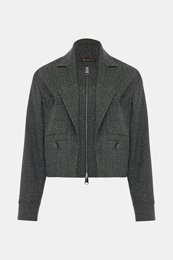 ANTHRACITE MELANGE JACKET