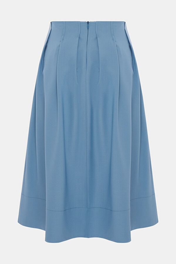 BLUE MIDI SKIRT 6