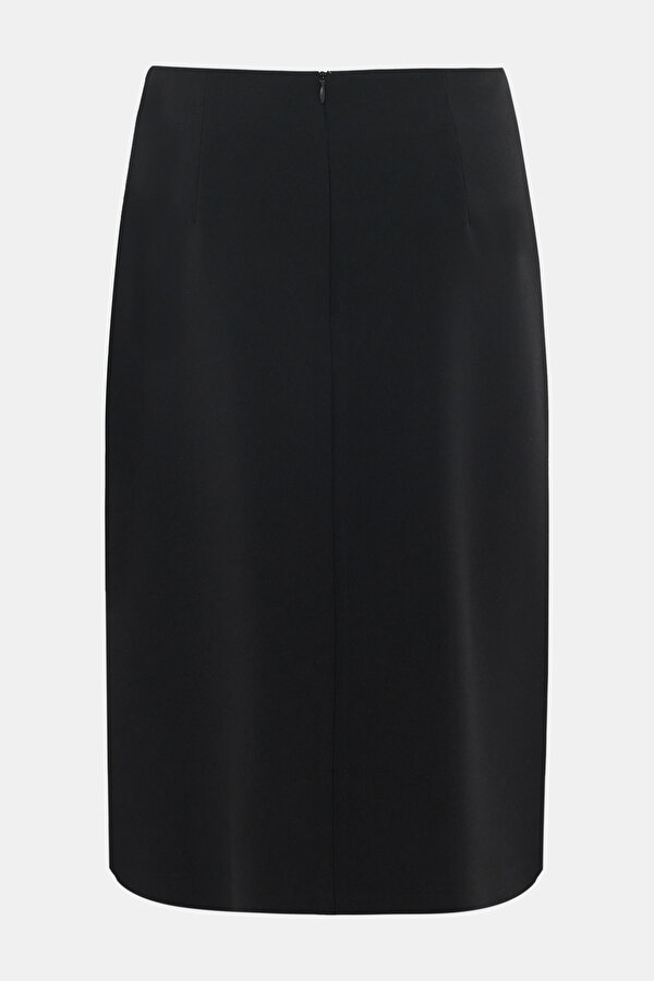 BLACK BELOW THE KNEE SKIRT 2