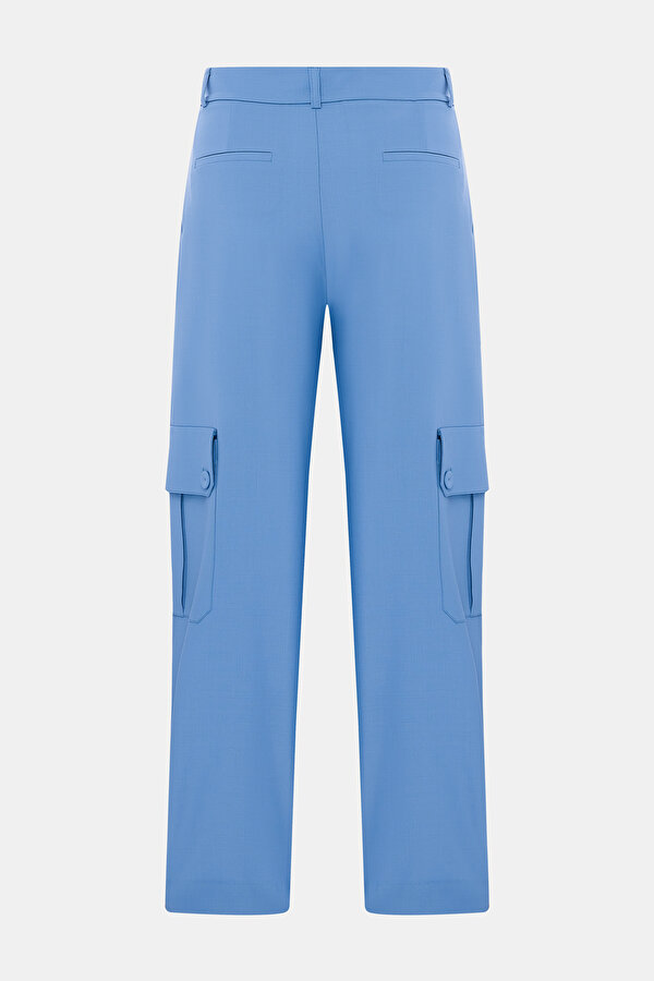 BLUE STRAIGHT CUT TROUSERS 6