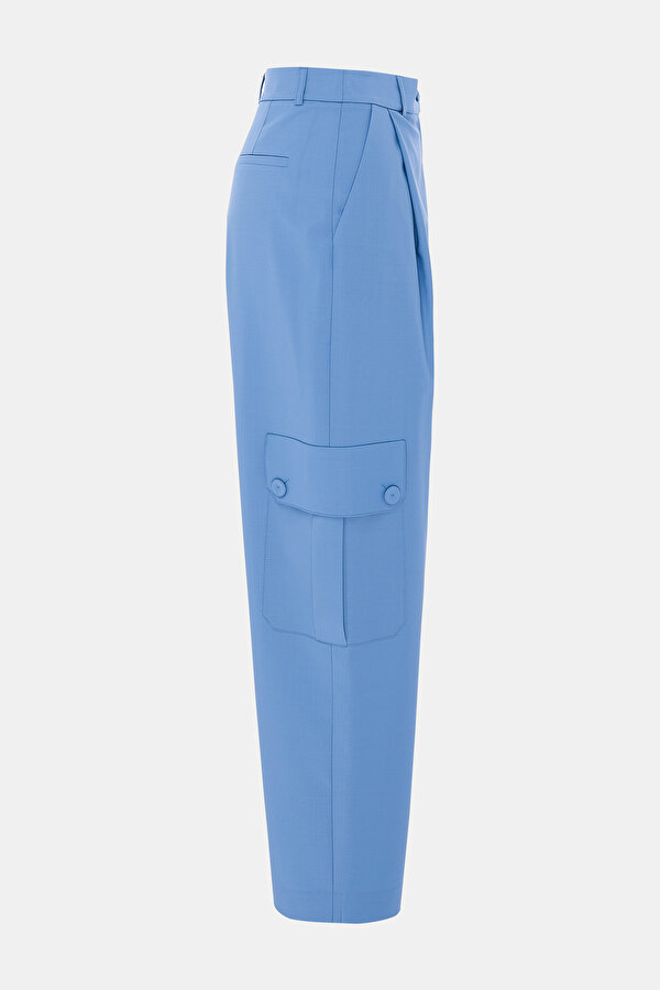 BLUE STRAIGHT CUT TROUSERS 7