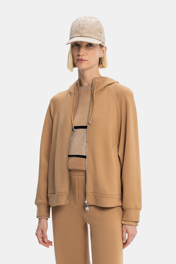 CAMEL HOODIE SWEATSHIRT
