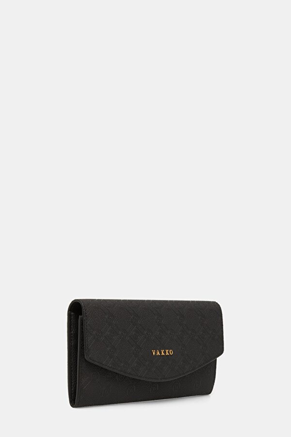 BLACK MONOGRAM WALLET 2