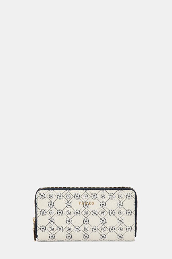 NAVY BLUE MONOGRAM WALLET