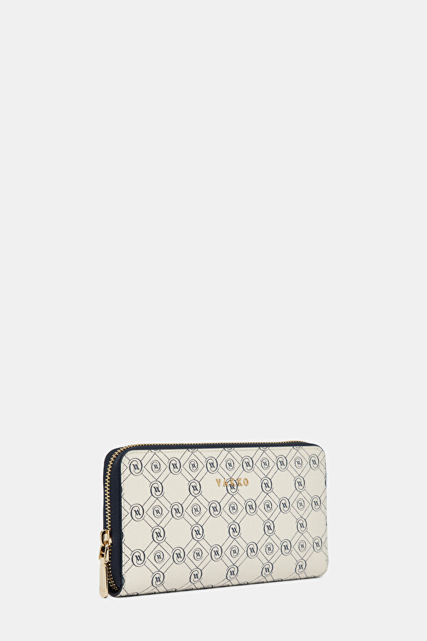NAVY BLUE MONOGRAM WALLET 2