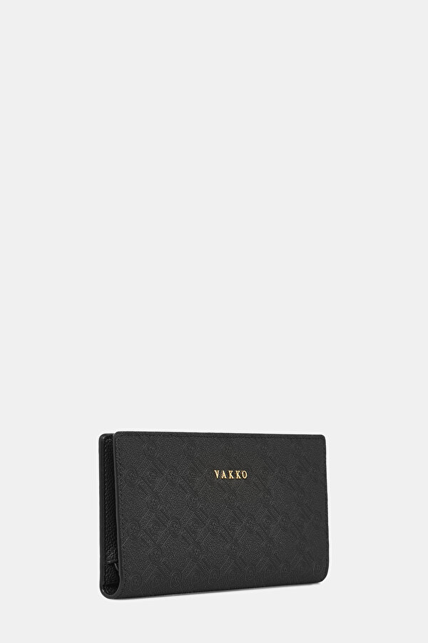 BLACK MONOGRAM WALLET 2