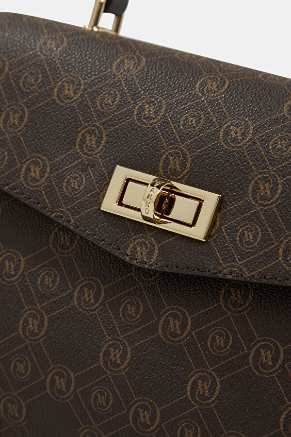 BEIGE MONOGRAM BAG 6