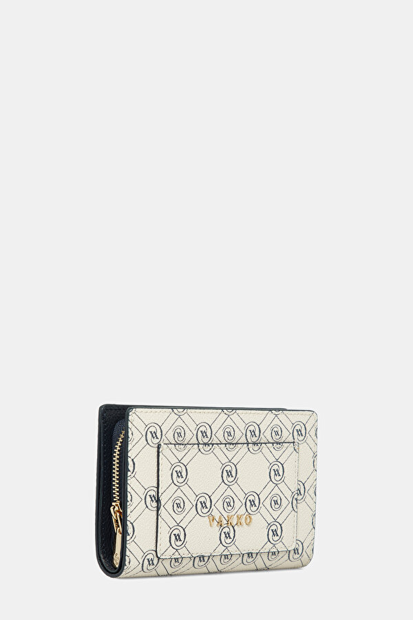 NAVY BLUE MONOGRAM WALLET 2