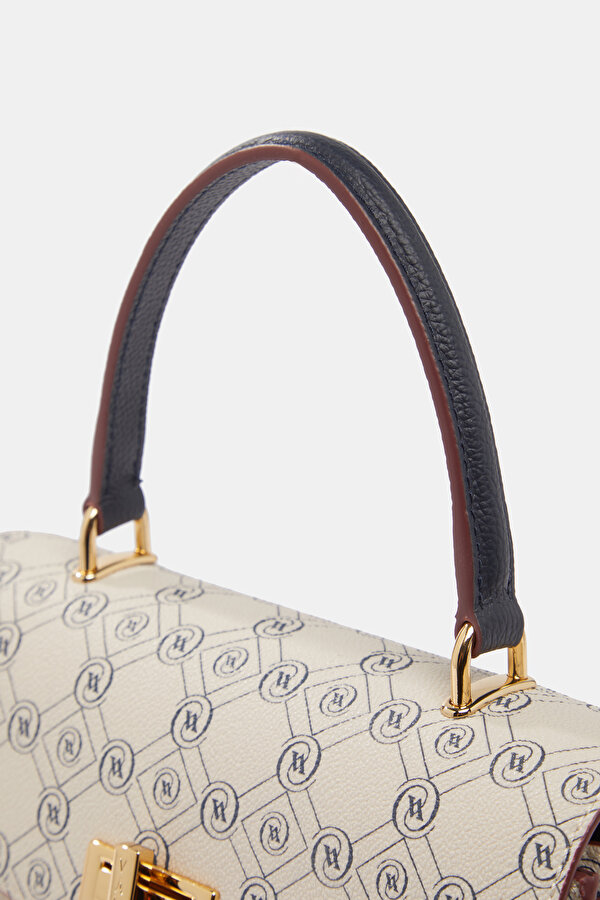 NAVY BLUE MONOGRAM BAG 6