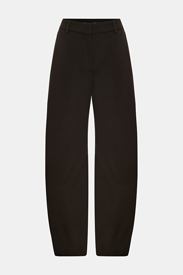 BROWN STRAİGHT CUT TROUSERS