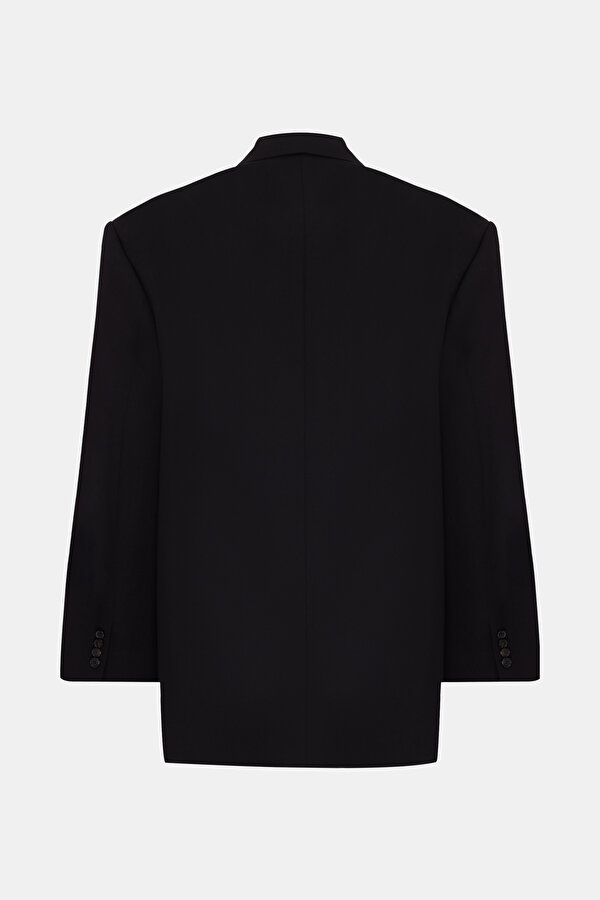 BLACK BUTTONED JACKET 2