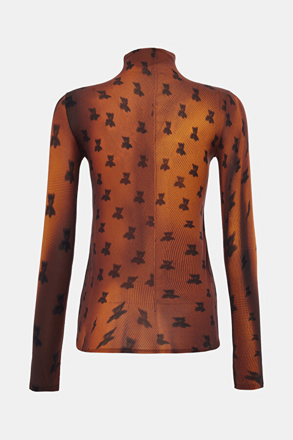 RED BROWN LONG SLEEVE BLOUSE 2