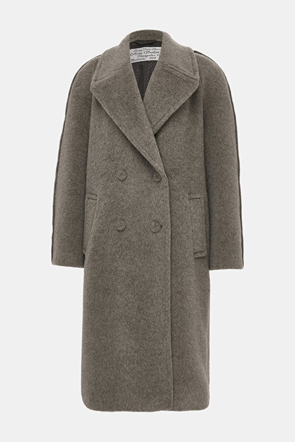 LIGHT GREY REEFER JACKET