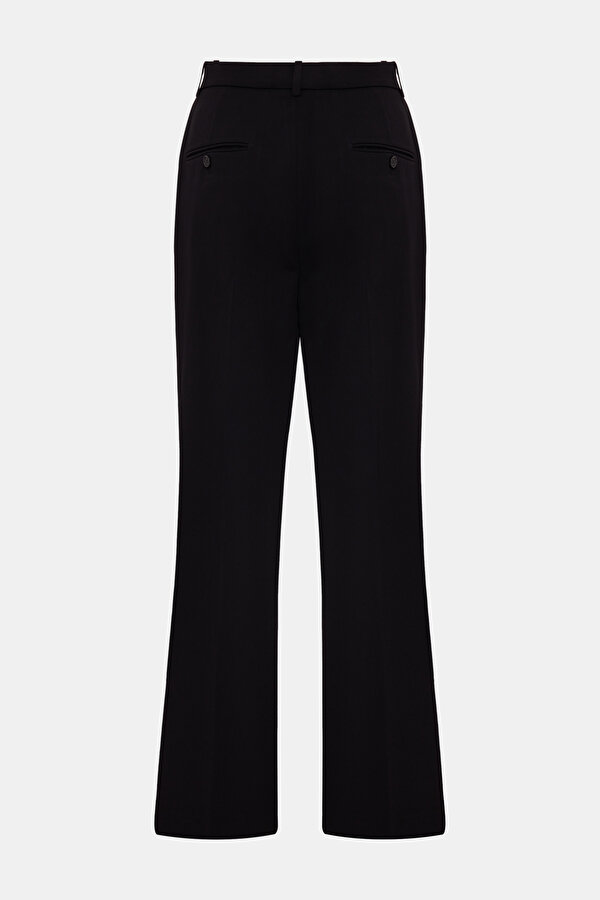 BLACK STRAİGHT CUT TROUSERS 2