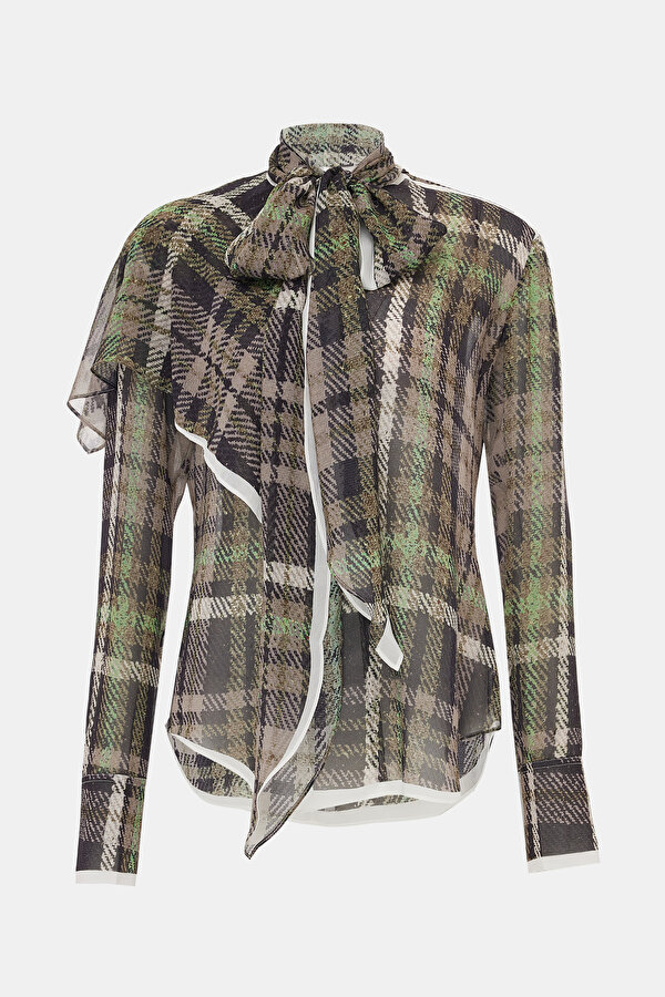 GREY LONG SLEEVE BLOUSE