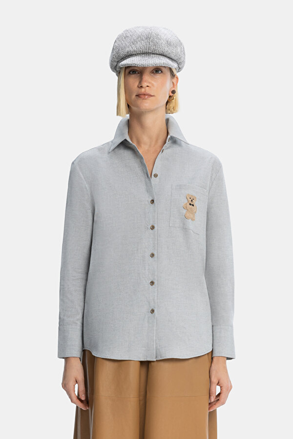 GREY LONG SLEEVE SHIRT
