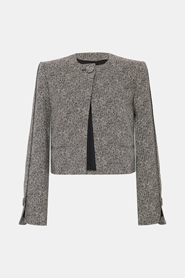 GRAY MELANGE JACKET