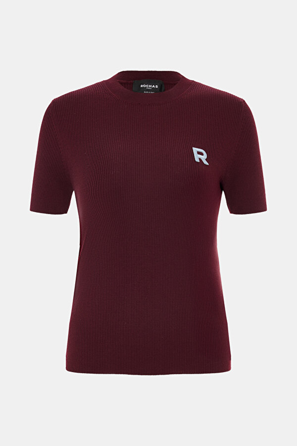 MAROON WOOL JERSEY