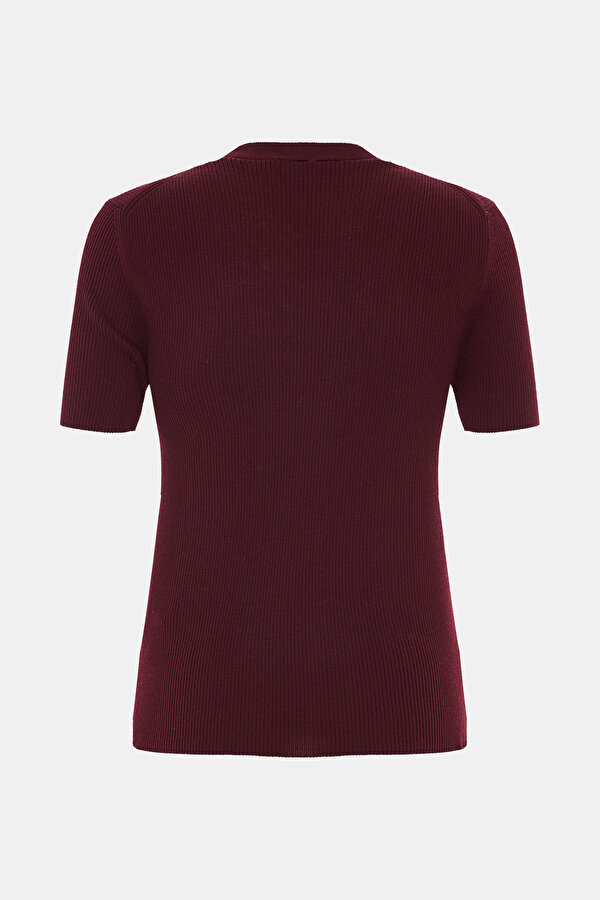 MAROON WOOL JERSEY 2