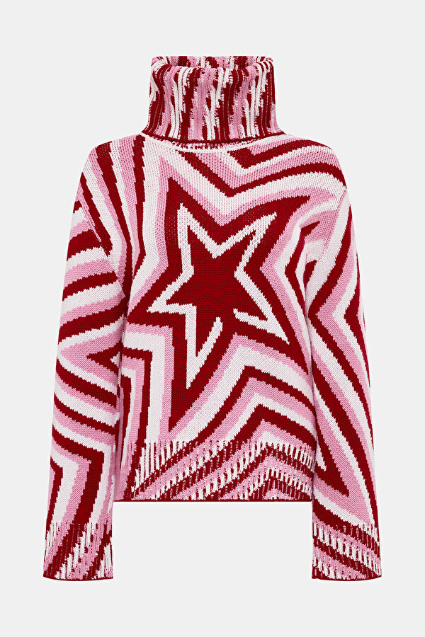 RED WOOL JERSEY