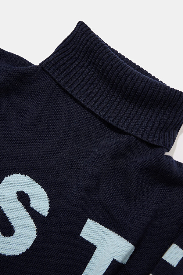 NAVY BLUE WOOL JERSEY 7